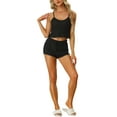 thumbnail image 1 of Pyjama sans manches pour femmes DÃ©bardeurs et shorts Strtechy 2pcs Lounge Set, 1 of 6