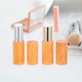thumbnail image 3 of FELTECHELECTR 2 tubos vacíos de bambú para bálsamo labial, de 3,8 g, para mujeres y niñas (dorado, plateado, diámetro de 12,1 mm), 3 of 7