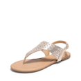 thumbnail image 1 of Sandalia DREAM PAIRS Gladiadora Plana con Piedras Dorada Talla 8, 1 of 7