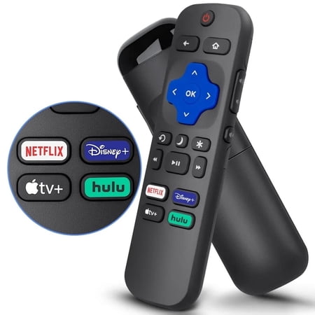 Universal Replacement Remote Compatible with Roku TV,for TCL/Hisense/Sharp/Philips/JVC/RCA/Magnavox/Sanyo/LG/Haier Roku TVs