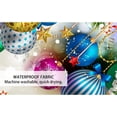 thumbnail image 5 of Christmas Shower Curtains Christmas Balls Xmas Tree Candy Streamers Bathroom Happy New Year Celebration HolidayBathroom Shower Curtain Set Waterproof Fabric with 12 Hooks 72Wx72H Inch, 5 of 6
