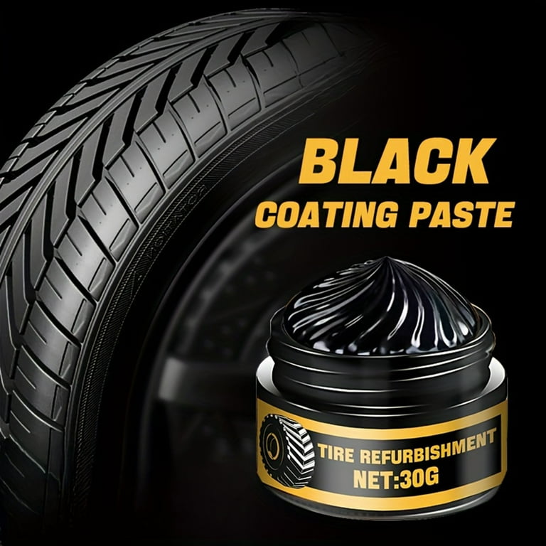 XIXISTARYY Car Accessories Car Tire Care Paste That Restores Color And Tire  Glitter With Tire Safekeeping 100g Black - Walmart.com