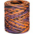 thumbnail image 1 of Halloween Raffia Ribbon 525 Feet Orange Black Purple Raffia Ribbon Colored Raffia Paper Ribbon Gift Wrapping Raffia Ribbon Packing Paper Craft Ribbon for Crafts Gift Wrapping Halloween Decor Black, 1 of 8