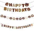 thumbnail image 3 of Bandera de feliz cumpleaños con forma de oso, bandera con letras de oso, guirnaldas con forma de pata de oso para coche, decoración para fiesta de cumpleaños de niños, baby shower, 3 of 3