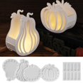 thumbnail image 4 of Clearance Under $2.3! 1SET 2-Piece Hollow Pumpkin Silicone Mold, DIY Resin Casting for Halloween Decor, Silica gel, (One Size, B), 4 of 9