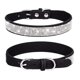 thumbnail image 4 of Conjunto de collar y correa para perros pequeños y medianos, bonito, deslumbrante, elegante, de ante suave, con cristales brillantes y brillantes, 4 of 5