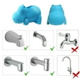 thumbnail image 3 of Children's Bathtub Spout Cover Safety Silicone Faucet Guard Protector for Baby Kid Toddler - Blue Hippo, 3 of 7