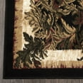 thumbnail image 3 of Home Dynamix Optimum Kawan Traditional Leaves Area Rug, Black/Beige, 5'2"x7'2", 3 of 6