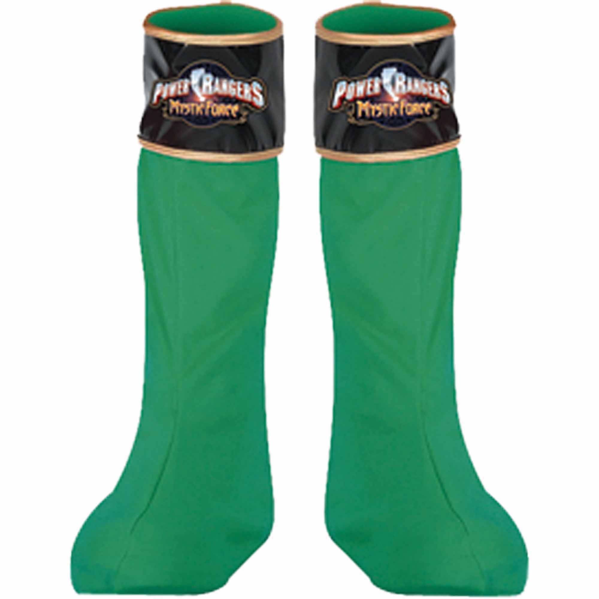 Power Rangers Green Boot Covers Adult 
