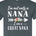 thumbnail image 4 of Inktastic I'm Not Only a Nana I'm a Great Nana with Flowers T-Shirt, 4 of 5