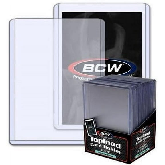BCW 79pt Thick Card Topload 3 x 4 Card Holder (25 Holders Per Pack)
