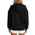 thumbnail image 4 of Nestiefly Zip Up Hoodie Women Oversized 2026 Zip Up Y2K Hoodies Casual Long Sleeve Sweatshirts Fall Spring Track Jackets Black L, 4 of 6