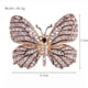 thumbnail image 3 of Broche de mariposa con revestimiento de aleación de diamantes de imitación de colores a la moda, broche de animal, accesorios femeninos, 3 of 6