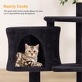 thumbnail image 6 of XF XINFENG Cat Tree 36 inch Tall Scratching Toy Activity Centre Cat Tower Cat Condo Multi-Level Furniture Scratching Posts for Indoor Cats, Dark Gray, 6 of 8