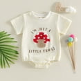 thumbnail image 2 of Unisex Baby Onsies Solid Baby Bodysuit Romper for 6-12 Months Infant Newborn Girl Boy Romper Shirts Infant Baby Summer Clothes Letter Embroidery Short Sleeve Bodysuit Tops, 2 of 7
