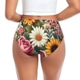 thumbnail image 3 of Womens Underwear Colorful Floral Sunflower Daisy B Cuteness No Show Seamless Underwear for Women, Soft Stretch Women's Panties, Hipster Ladies Panties Bikini Underwear Briefs, 3 of 6
