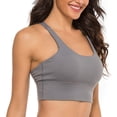 thumbnail image 2 of Deportivo Mujer Sujetadores Deportivos con Espalda Cruzado Tirantes Acolchadas Alto Impacto para Entrenamiento Yoga Correr Fitness nine bull  S, 2 of 5