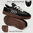 thumbnail image 4 of Ecetana Womens Walking Shoes PU Leather Low Top Tennis Shoes Non-Slip Casual Sneakers for Women, 4 of 7