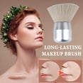 thumbnail image 3 of Brocha de maquillaje con forma de hongo con mango, multiusos, para autobronceador, polvos sueltos sintéticos, rubor, rostro y cuerpo., 3 of 8