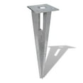 thumbnail image 2 of vidaXL Strive Post Spikes 4 pcs Steel, 2 of 7