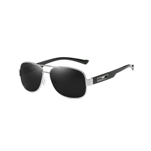 Jumpingount Gafas de sol para hombre, gafas de sol Vintage a prueba de viento, gafas de ciclismo, accesorios, gafas para viajes al aire libre, Camping, Cadenas y cordones para anteojos Gris-plata Jumpingount AP015767-02