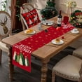 thumbnail image 4 of Luckky Christmas Table Runner 13x72 Inch, Xmas Trees Snowflakes Winter Holiday Decorative Farmhouse Table Decorations for Kitchen Dinning, Indoor Outdoor Dinner Party Decor, 4 of 7