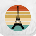 thumbnail image 4 of Inktastic Paris Eiffel Tower Retro Sunset Boys or Girls Baby Bib, 4 of 4