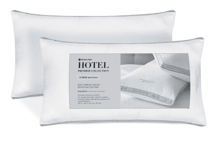 Details about   Queen King Bed Pillows 2 Pack Gusseted Bed Sleeping Pillow Down Alternative 