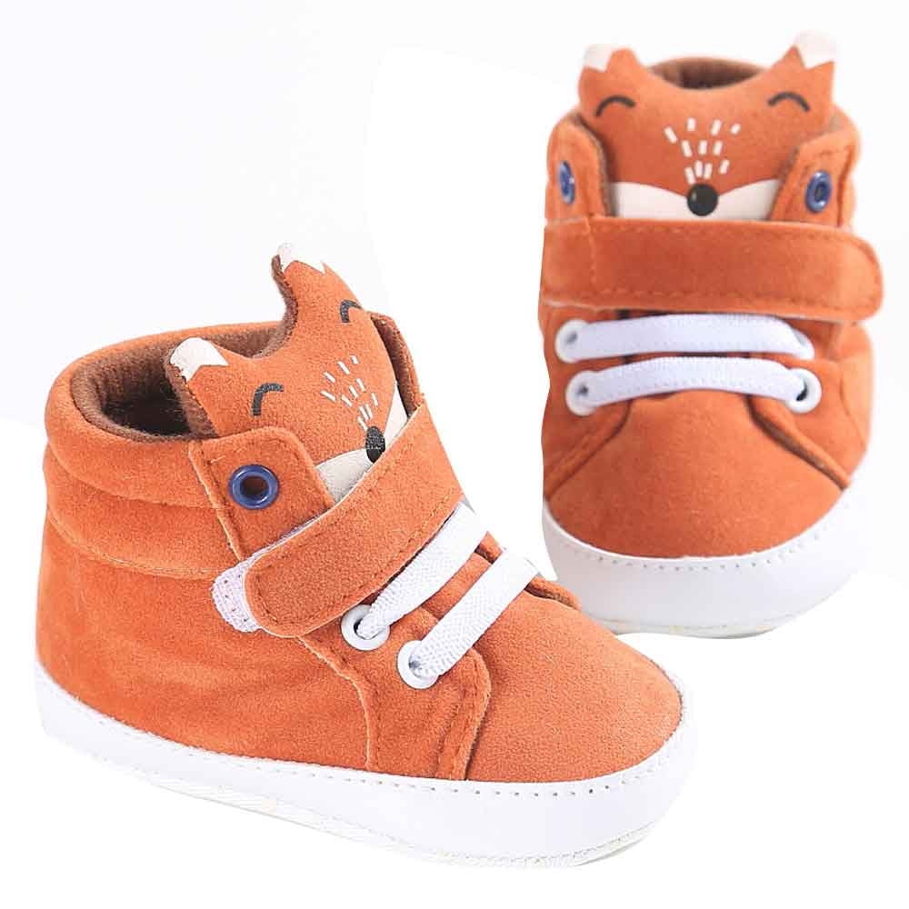 Toddler Girls Boy Animal Fox Print Soft Sole Sandals Non-Slip Baby Shoes Toddler 