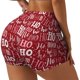 thumbnail image 1 of Fotbe Ho Funny Christmas Shorts Sin Costuras – Shorts Deportivos de Cintura Alta para Mujer, Elásticos para Gimnasio, Yoga, Running o Ciclismo-Small, 1 of 8