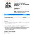 thumbnail image 2 of Front Brake Pad and Rotor Kit - Compatible with 2006 - 2007 Mercedes-Benz ML500, 2 of 2