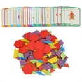 thumbnail image 1 of Juego de rompecabezas de madera colorido para niños pequeños, juego educativo, juguetes, 1 of 14