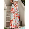 thumbnail image 4 of Pantalones anchos Vidifid OrangeFlower para mujer, talla 2XL, 4 of 6