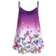 thumbnail image 1 of Además de la mariposa de tamaño de impresión en color sin mangas Ombre Rosegal Camisetas sin mangas de talla grande, 1 of 5