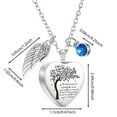 thumbnail image 3 of Collar con colgante personalizado con nombre/foto/fecha para amantes, acero inoxidable, recuerdo para gatos, con embudo de llenado, ángel W, 3 of 7