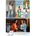 thumbnail image 6 of JWD Women's Cardigan Casual Lightweight with Pocketes Long Sleeve Open Front Cardigan Royal Blue S, 6 of 8