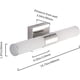 thumbnail image 2 of Lámpara de tocador de baño, 7Degobii 16" pulgadas 16W 6000K luces de espejo LED cromadas para apliques de pared de baño iluminación de barra, 2 of 7