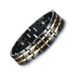 thumbnail image 2 of Mens Magnetic Bracelet Bangle Energy Long Stainless Steel Jewelry, 2 of 4