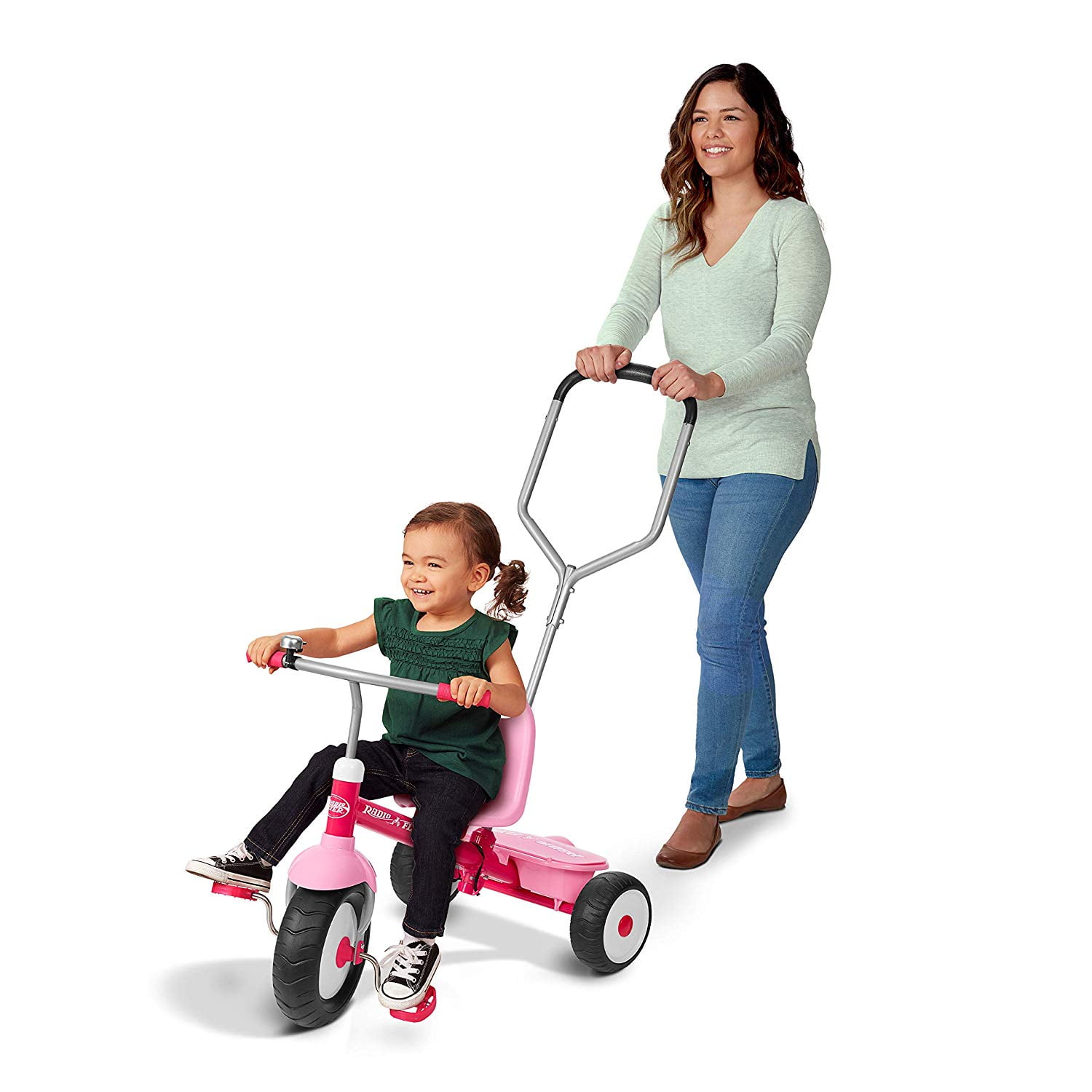 deluxe steer and stroll trike
