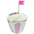 thumbnail image 1 of Wrapables® Standard Size Striped Cupcake Wrappers (Set of 60), Pink, 1 of 4