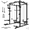 BLACK PRO, variant on Eonfit E6 Power Rack Power Cage for Home Gym