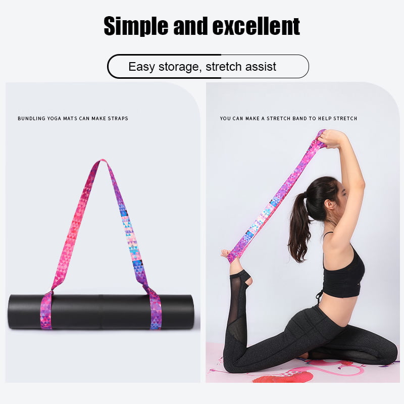 Yoga Mat Strap Adjustable Yoga Mat Shoulder Carrying Strap Fitness Gym Band New 