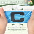 thumbnail image 4 of Uxcell Captain Arm Bands for Soccer, Soccer Captain C Armband Striped for Adult Football Basketball Sports Sky Blue, 4 of 7