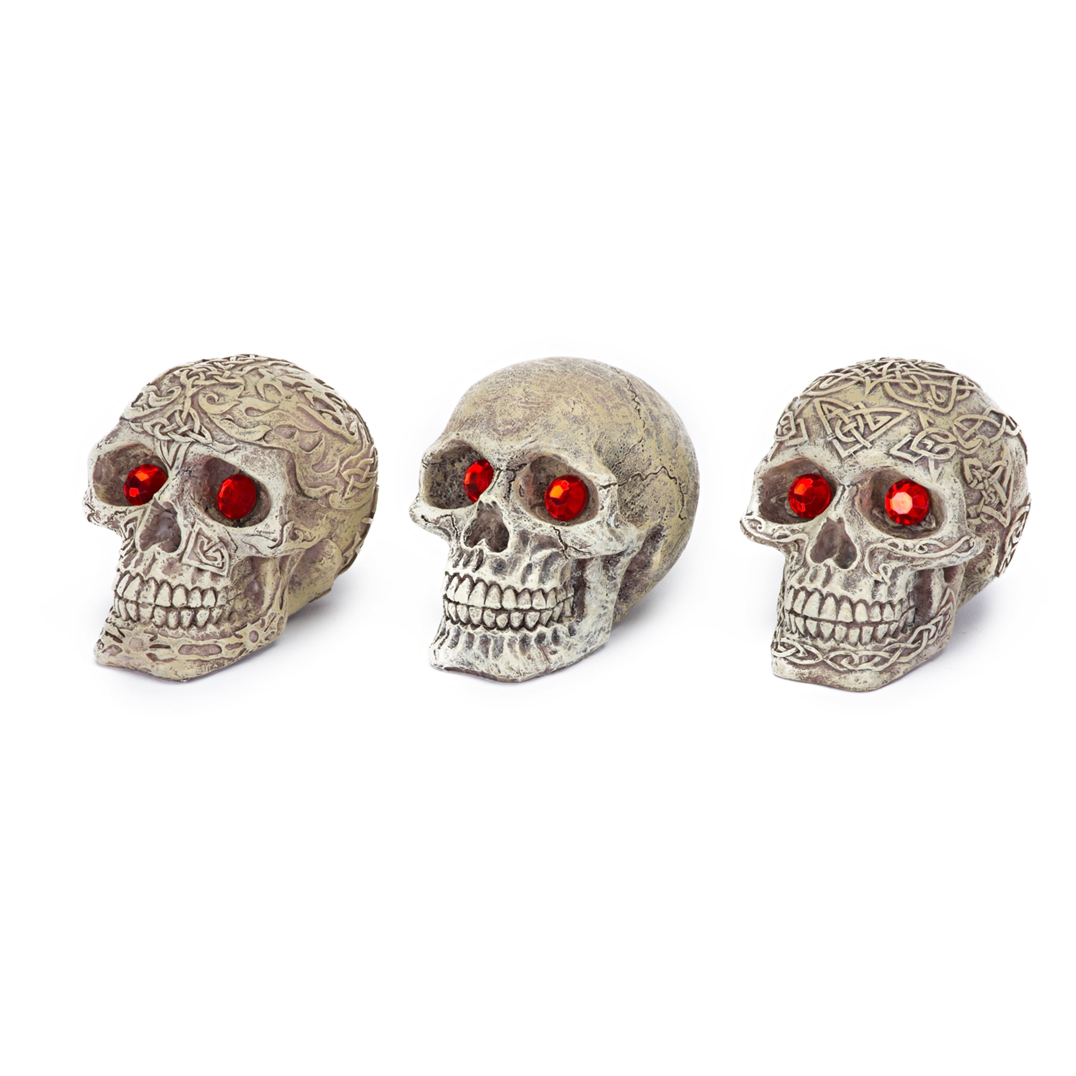 (4 pack) Penn-Plax Skull Gazers Aquarium Decor- Quality Resin for Terrarium and Fish Tanks - Mini - 1 count