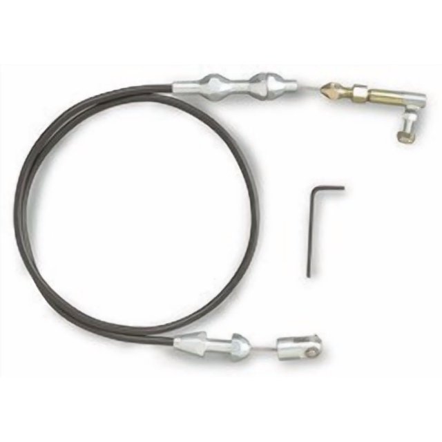 Lokar Performance Throttle Cable TC-1000U36 Hi-Tech; Universal For Factory/Aftermarket Pedals; Black Housing; 36 Inch