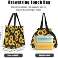 thumbnail image 4 of Lunch Bag for Women Insulated Womens Drawstring Lunch Bag for Work, Stain-Resistant Large Lunch Box for Women with Containers, Cinch Closure Cromwell Bag Black Man Reusable Lunch Bag Office, 4 of 4