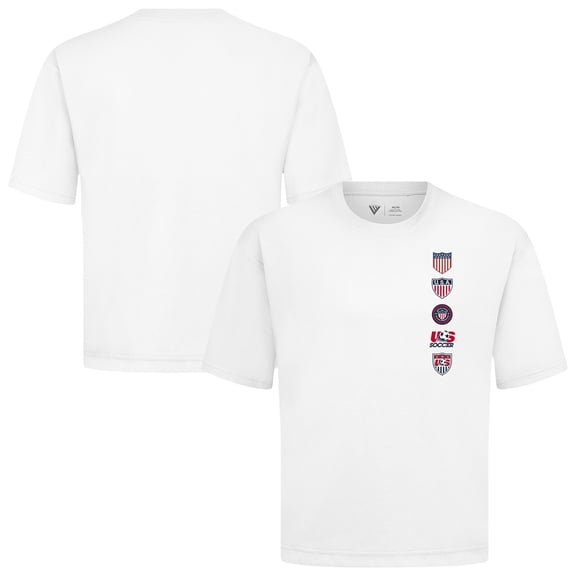 Men's Levelwear White USMNT Luxe Signature Knit Timeline T-Shirt