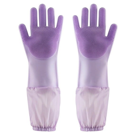 Up to 50% Off, Dvkptbk Lengthen Silicone Dishwashing Gloves Waterproof Household Gloves Cat And Dog Scratch And Snap Proof Pet Bathing Gloves