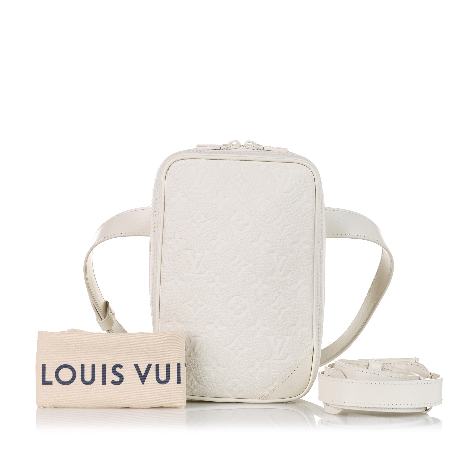 Louis Vuitton Monogram Taurillon Utility Side Belt Bag (SHG-0fvhtN