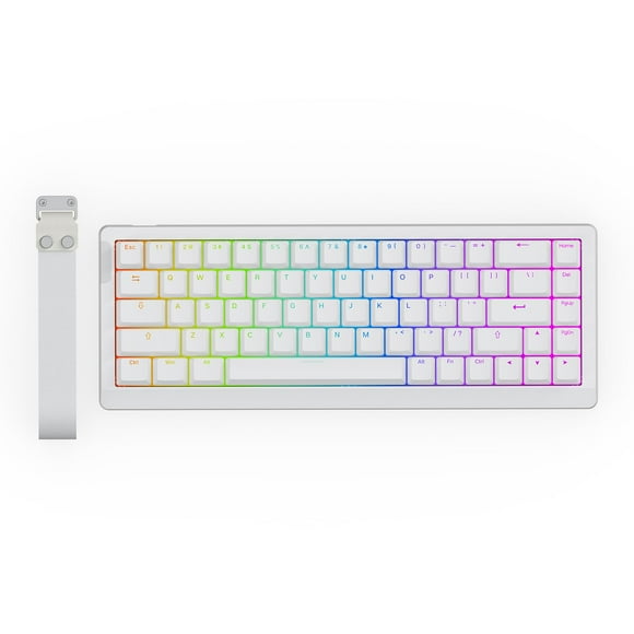 Teclado Gaming EPOMAKER HE68 Lite Hall Effect Alámbrico Blanco
